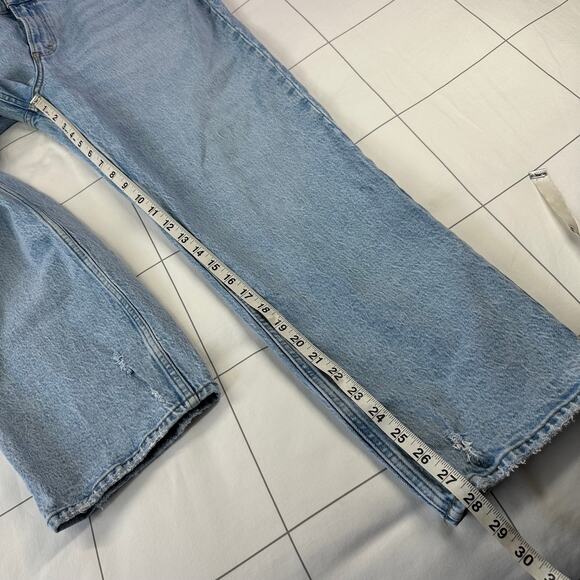 Abercrombie & Fitch Jeans Womens 33 Short Blue 90s Straight Ultra High Rise - Picture 9 of 11